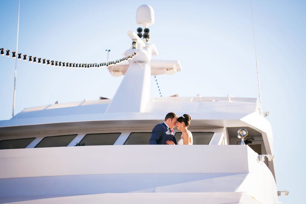 YSSII Wedding Couple on Top Deck